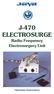 J-470 ELECTROSURGE. Radio Frequency Electrosurgery Unit. Operation Instructions