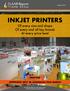 INKJET PRINTERS. Of every size and shape Of every and all key brands At every price level PREVIEW APPPEXPO 2017 IN SHANGHAI THIS MARCH