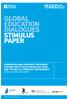 GLOBAL EDUCATION DIALOGUES STIMULUS PAPER