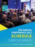 FPA ANNUAL CONFERENCE 2017 SCHEDULE