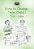 How to Change Your Child s Surname