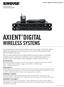 AXIENT DIGITAL WIRELESS SYSTEMS