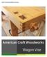 Wagon Vise Retrofit Installation Instructions. American Craft Woodworks. Wagon Vise