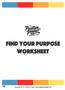 Find Your Purpose Worksheet