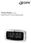 Clock Radio CR2307 INSTRUCTION MANUAL