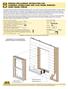 WINDOW REPLACEMENT INSTRUCTIONS FOR CASEMENT, DOUBLE-HUNG AND CLAD FRAME WINDOWS USING FRAME SCREWS
