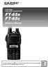 FT-65R FT-65E. Advance Manual. 144/430 MHz DUAL BAND TRANSCEIVER