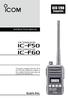 if50 UHF TRANSCEIVER if60 INSTRUCTION MANUAL VHF TRANSCEIVER