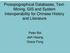 Prosopographical Databases, Text- Mining, GIS and System Interoperability for Chinese History and Literature. Peter Bol Jieh Hsiang Grace Fong