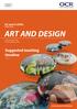 ART AND DESIGN. Suggested teaching timeline. AS and A LEVEL Teacher Guide.  For first teaching in 2015.