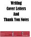 Writing Cover Letters And Thank You Notes