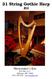 31 String Gothic Harp Kit