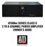 AT500NC SERIES CLASS D 2 TO 8-CHANNEL POWER AMPLIFIER OWNER S GUIDE
