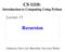 CS 1110: Introduction to Computing Using Python Recursion
