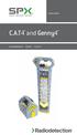 C.A.T4 and Genny4 90/UG092ENG/03 ISSUE 3 03/2012