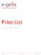 Price List. October 20 th, of 52. PRICE LIST October 20th 2017 BDS-COM