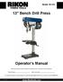 13 Bench Drill Press