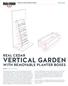 Vertical Garden. with Removable Planter Boxes. Step by Step instructions