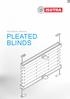TECHNICAL MANUAL PLEATED BLINDS