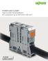 POWER CAGE CLAMP High-Current Terminal Blocks for Conductors up to 350 kcmil (185 mm 2 )