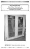 Vinyl Hinged Door Installation Instructions Structure With Weather Resistant Barrier Applied Before Door Installation