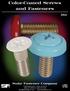 Color-Coated Screws and Fasteners