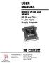 USER MANUAL. MODEL 3P-MF and 3P-MF9 DB-25 and DB-9 In-Line Power Supply Adapters SALES OFFICE (301) TECHNICAL SUPPORT (301)