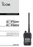 if50v UHF TRANSCEIVER if60v INSTRUCTION MANUAL VHF TRANSCEIVER
