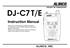 DJ-C7 T/E. Instruction Manual ALINCO, INC. VHF/UHF FM TRANSCEIVER