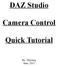 DAZ Studio. Camera Control. Quick Tutorial