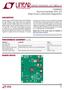DEMO MANUAL DC1083A-A LTM4603 Synchronizable 20V, 6A Step-Down µmodule Regulator DESCRIPTION