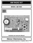 AM RADIO KIT MODEL AM-780K. Assembly and Instruction Manual