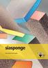 siasponge Full of colour, free of solvent