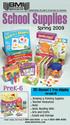 School Supplies. PreK-6. Spring % discount & free shipping. see page 63