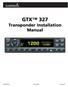 GTX 327 Transponder Installation Manual