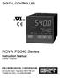 NOVA PD540 Series Instruction Manual PD540 - PD549 DIGITAL CONTROLLER