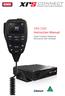 XRS-330C Instruction Manual. Super Compact Hideaway 80 Channel UHF CB Radio