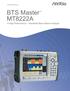 Product Brochure. BTS Master MT8222A A High Performance Handheld Base Station Analyzer