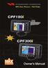 Color GPS Chart Plotters/Fish Finder. CPF180i CPF300i. Owner's Manual. CPF180i. CPF300i
