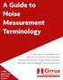 A Guide to Noise Measurement Terminology