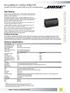 RoomMatch Utility RMU108 TECHNICAL DATA SHEET. small-format under-balcony fill loudspeaker. Key Features. Technical Specifications