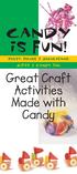 Great Craft Activities Made with Candy