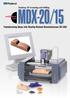 Desktop 3D Scanning and Milling MDX-20/15