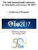 The 16th International Conference on Informatics in Economy (IE 2017) Conference Program