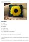 Large Sunflower Pillow