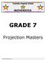 TEKSING TOWARD STAAR MATHEMATICS GRADE 7. Projection Masters