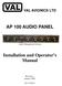 AP 100 AUDIO PANEL. Installation and Operator s Manual