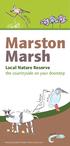 Marston Marsh. Local Nature Reserve the countryside on your doorstep. Drawings by pupils of Eaton Primary School, year 1