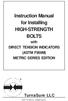 Instruction Manual for Installing HIGH-STRENGTH BOLTS
