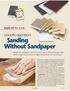 smooth operators Sanding Without Sandpaper